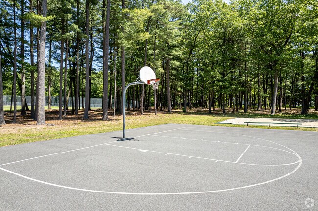 The court at Enfield's Brainerd park is perfect for a pickup game with friends.