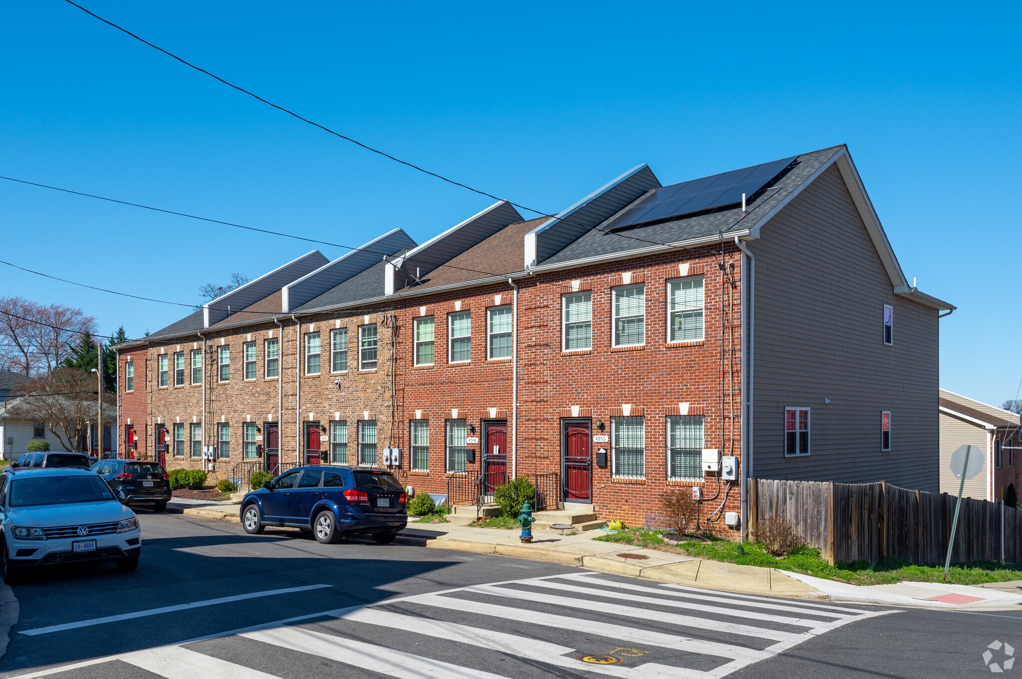 New build brick town homes on Brook St NE in Hillbrook.