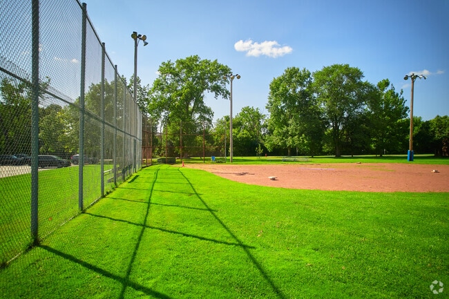 The baseball field at Brighton Town Park is great for batters.
