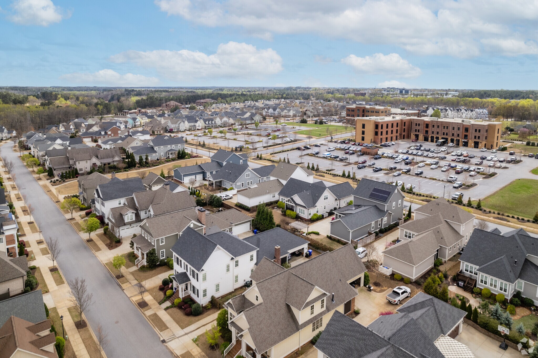 Homes in Pleasantburg have nice sized yards and plenty of space for growing families.