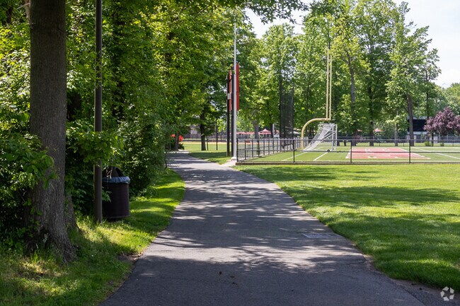 Walking paths go throughout the Fairfield recreation complex.