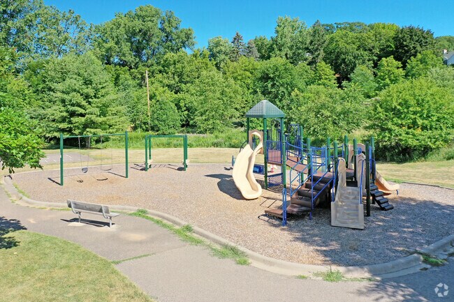 Kids will love playing at the playground at North Tyrol Park.