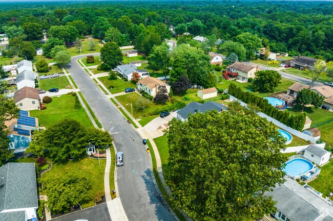 Single-family homes on roomy lots line quiet streets in Waterford Township.
