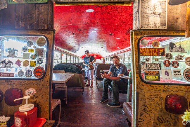 Hillbilly Hotdogs in Pea Ridge is a local favorite not only for the food, but for the eclectic atmosphere.