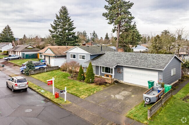 Rockwood features split-level homes with spacious layouts and mature landscaping.