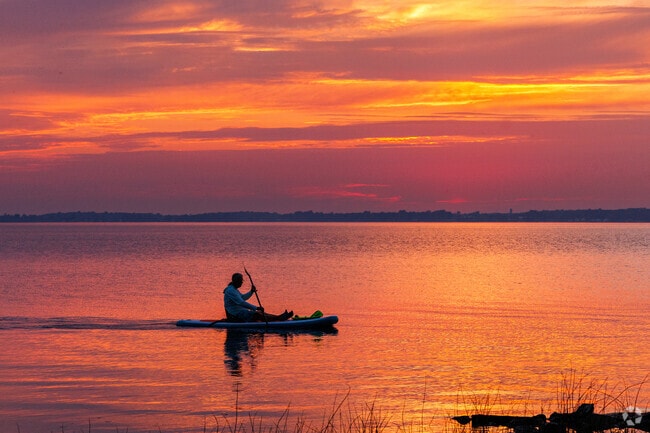 Water activities can happen any time of day at Long Point State Park.