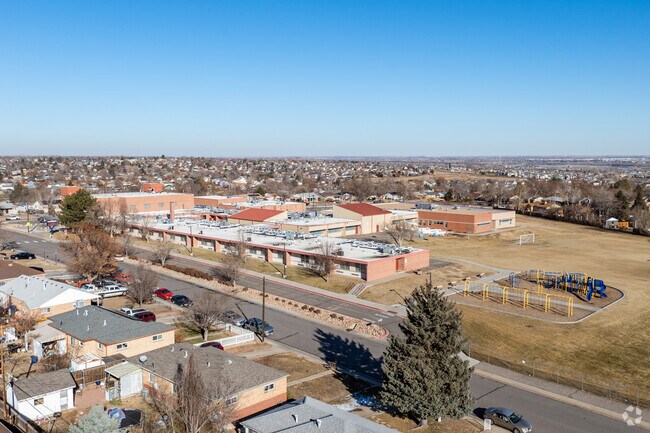 An overview of York International School in Thornton, Colorado.