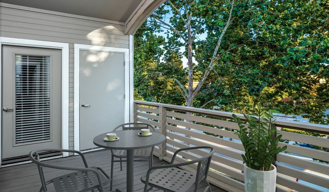 Spacious private balconies available