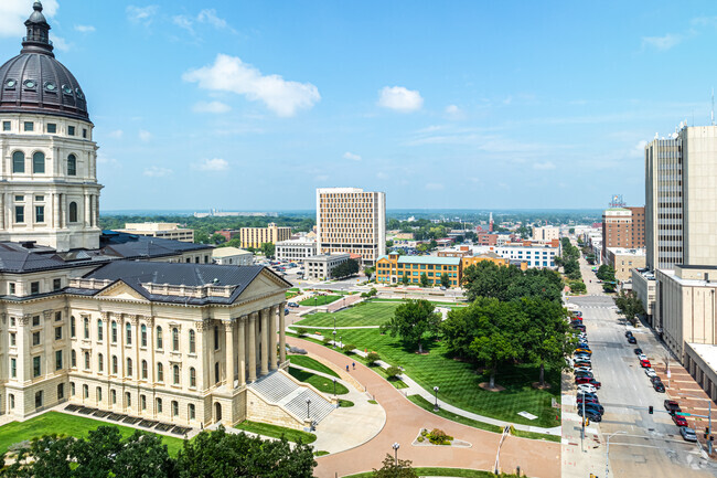 Monroe is near Kansas Avenue that is lined with restaurants.