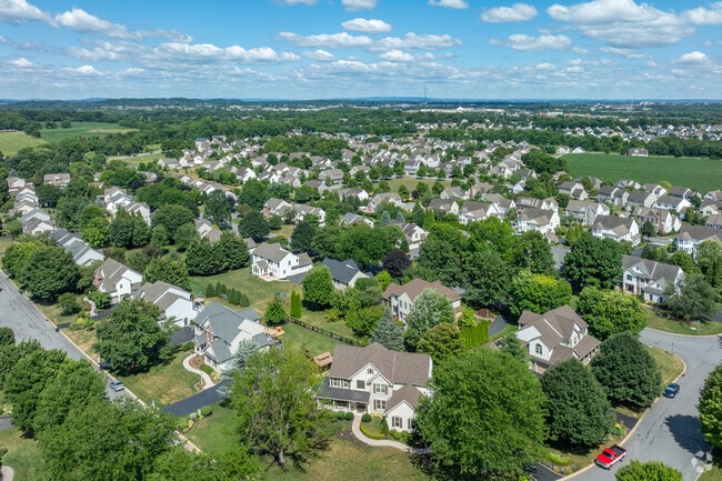 The suburb of Rohrerstown is about 3 miles west of Downtown Lancaster.
