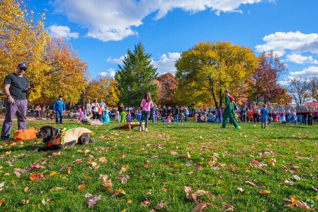 Everyone attending the Halloween Stroll enjoy showing off their creative costumes.