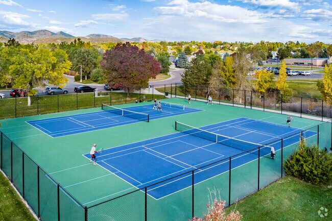 Enjoy the public tennis courts at Dakota Station Park in Charter.