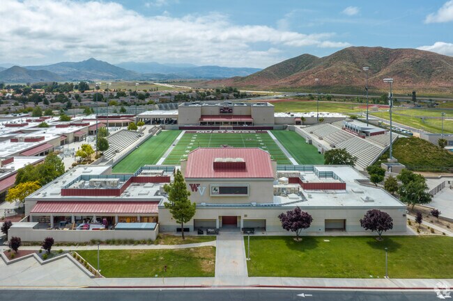 West Valley High School in Page Ranch has modern sports facilities.