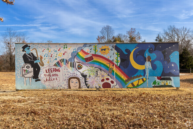 There are artful and creative murals around Hoot Owl.