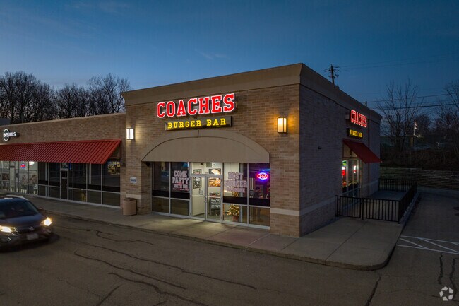 Grab a burger and cheer on your favorite team at Coaches Burger Bar in Churchill.