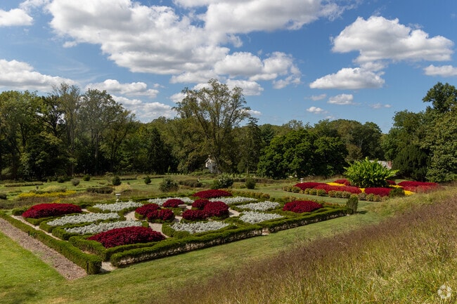 The gardens at the Hampton National Historic Site offer eye-catching colors.