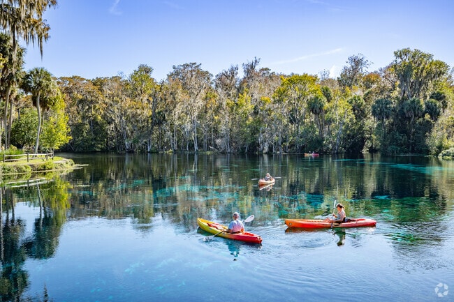Kayaking is a very popular activity on the fresh water springs at Silver Springs State Park.