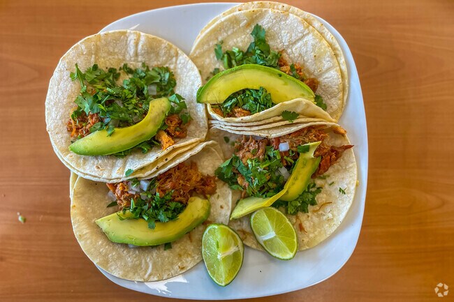 Try some Mexican style tacos with pork at the House of Tacos in Rheems