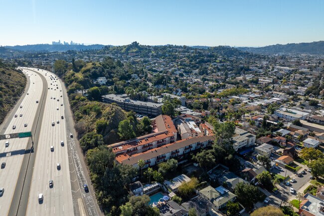 Windsor Hills Academy has great views of Downtown LA.