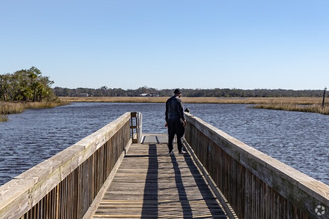 Enjoy views of the marsh at Castaway Island Preserve.