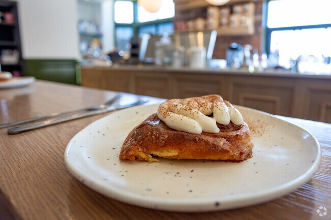 Try the specialty baked apple cinnamon roll at the Morning Ritual.