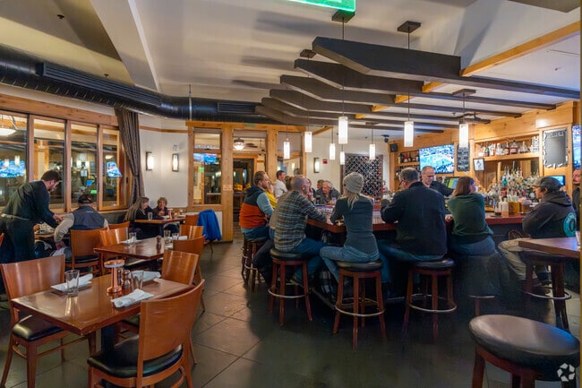 The Lodge is always full with Tahoe Donner locals at the bar and dining rooms.