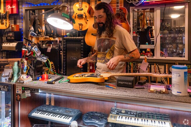 Pop into the local music store in downtown Hayhurst for some fun flavors and sounds.