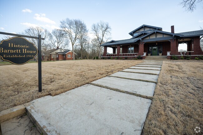The historic Barnett House has been restored and now functions as an event venue in Booneville.