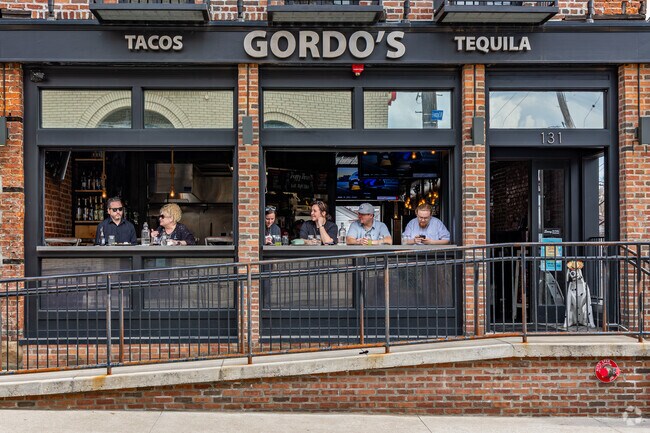 Enjoy the view of Shiloh Street at Gordo's Tacos & Tequila in Mount Washington.