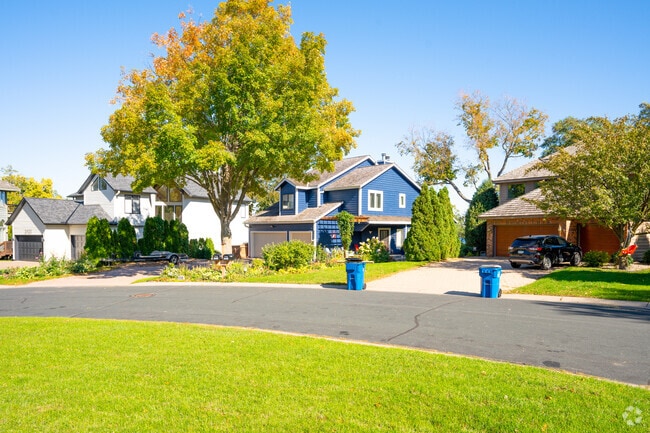 Colorful homes line quiet streets throughout Mound neighborhoods.