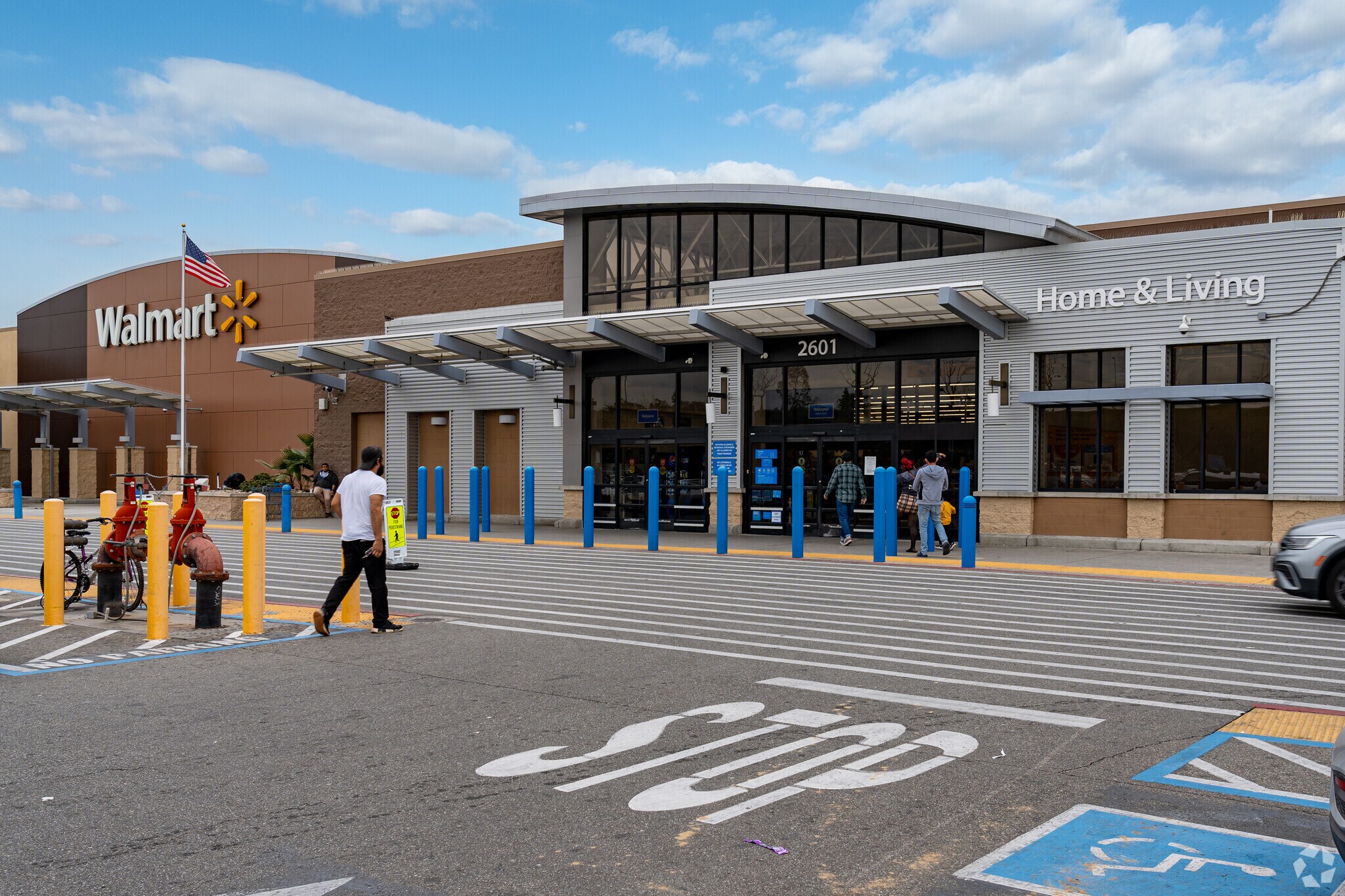 The Walmart on the east side is always full of shoppers.