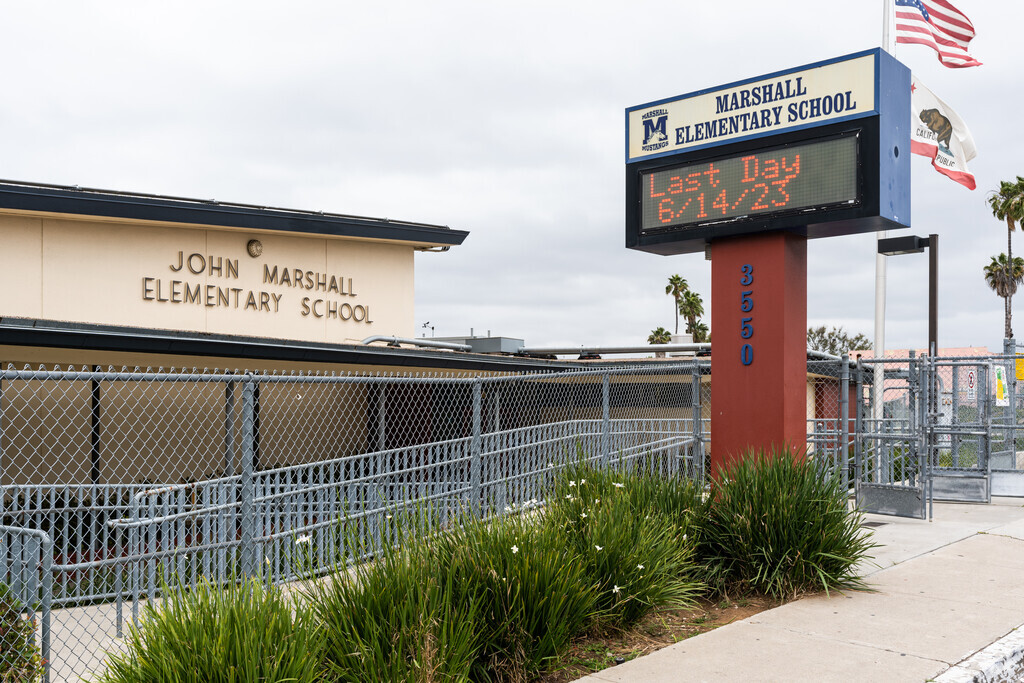 Marshall Elementary school in Fairmont Village San Diego.