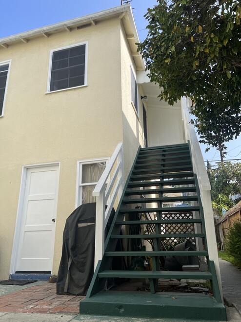 Stairs to 2nd story house