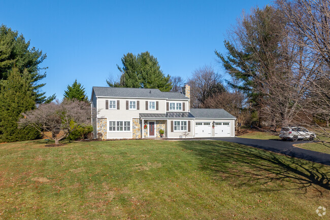 Modern Colonial homes sit on lots over one acre in Newlin.