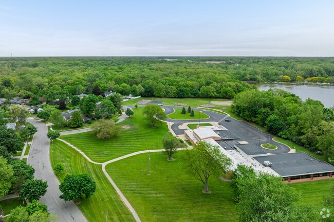 Herrick Park Intermediate Learning Center has ample parking for teachers and parents during events.