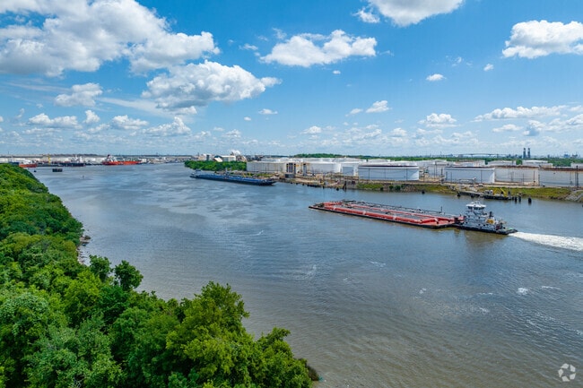 The Houston Ship Channel is an important part of commerce in Pasadena.