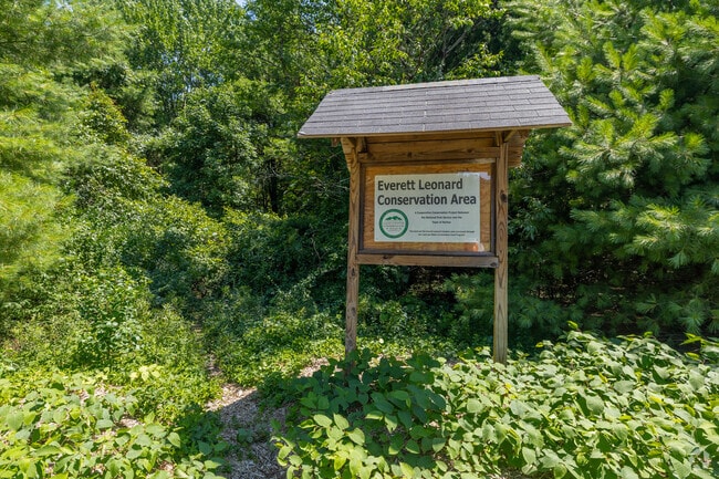 The conservation area at Everett Leonard Park in Norton has trails for outdoor hikes.