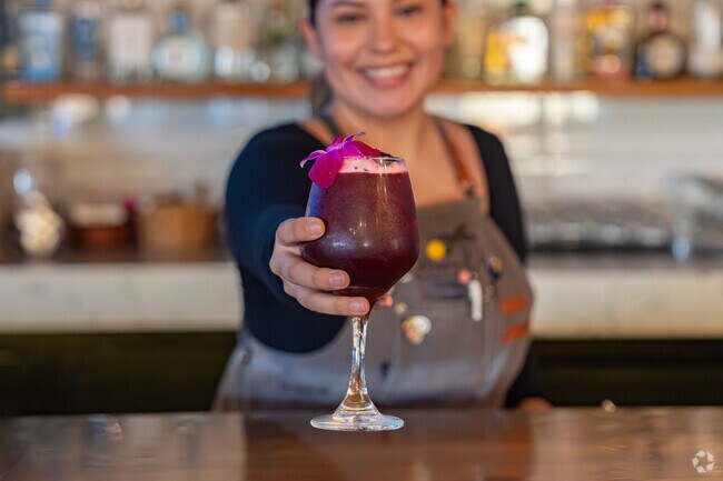 Stop by Buena Vida Topas Lounge in Sagepointe for a special Margarita.