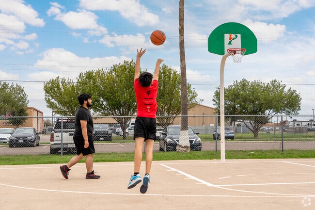 Palmview Municipal Park has multiple walking trails, baseball fields and basketball courts.