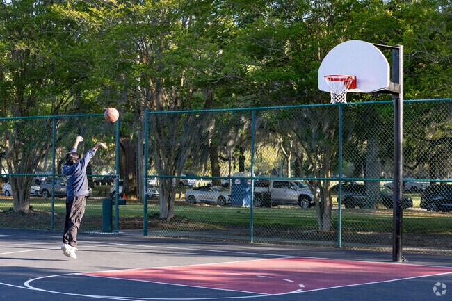 Practice your basketball skills at Daffin Park near Live Oak.