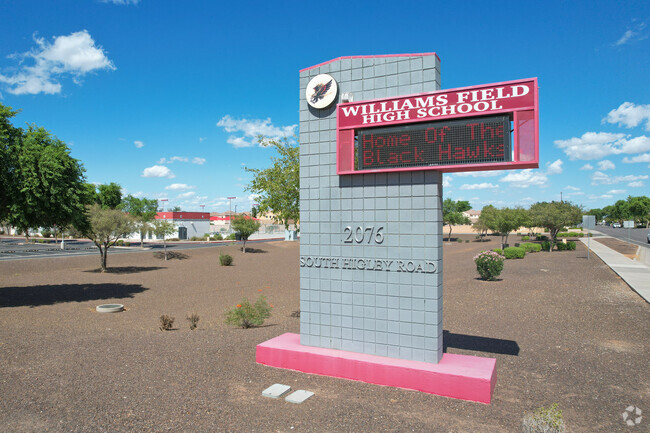 Williams Field High School in Gilbert is home of the Black Hawks!