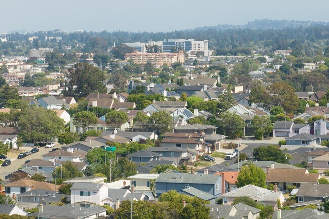 Some of the homes in Millbrae have views of the San Francisco Airport.