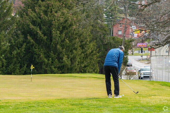 Practice your shot on the practice green at Grandview Golf Course in Weigelstown.