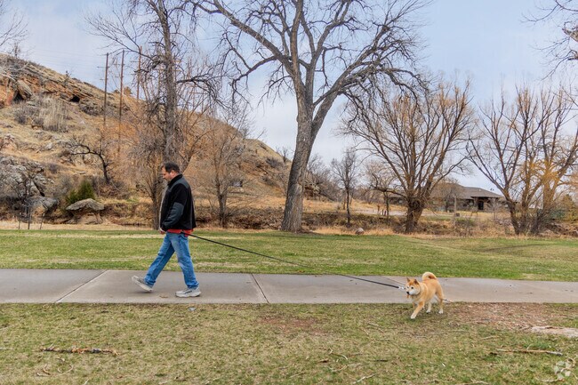 It's common to find dog lovers walking their dog in the may open spaces in Rapid Valley.