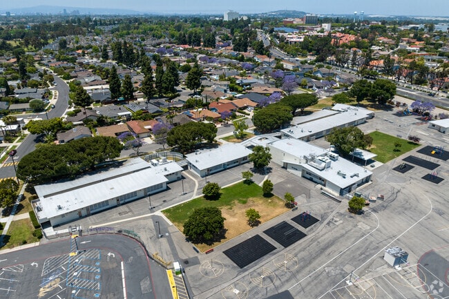 Kettering Elementary School buildings from the back.