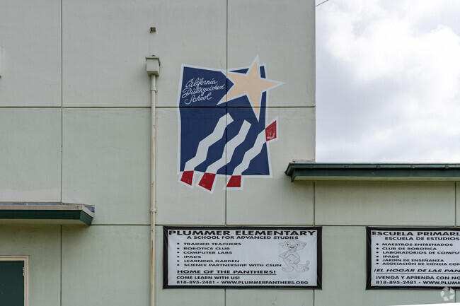 Plummer Elementary School has a code of ethics on the wall for students in North Hills, CA.