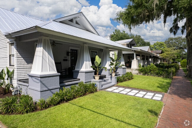Unique cottages sit among brick sidewalks in Metropolitan.