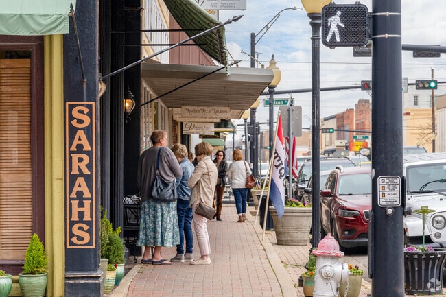 Downtown Gainesville is a gathering place for local residents.