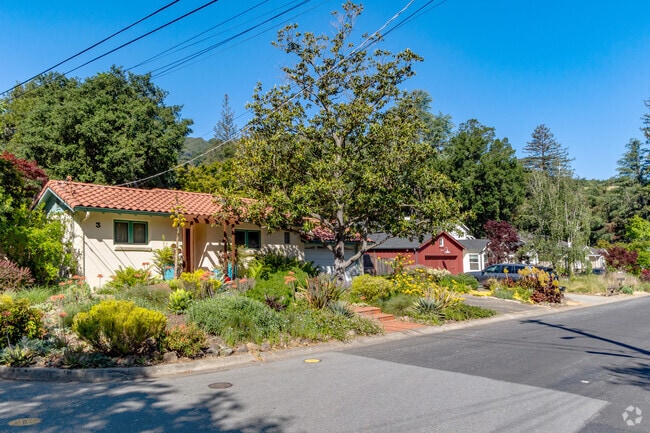 Colorful Ranch-style homes line the streets of the East Los Gatos neighborhood.