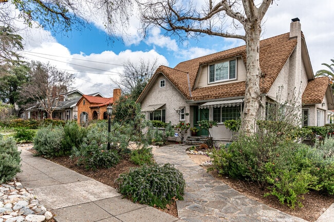 A charming mix of Victorian and Spanish-style homes line the streets of Claremont.
